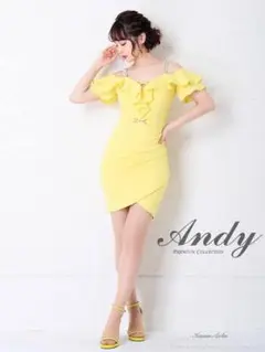 Andy 蛍光黄色ドレス