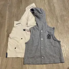((キッズ)) comme ca fossette ノースリーブベスト セット