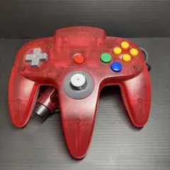 Nintendo ニンテンドー64 コントローラー　クリアレッド