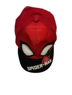 スパイダーマン キャップ 赤黒 頭囲 52~54cm