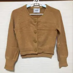 リリーブラウン ビジューボタンカーディガン