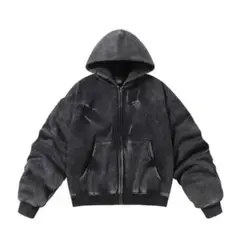 【新品・未使用】G.E.E.K heavy washed zip hoodie