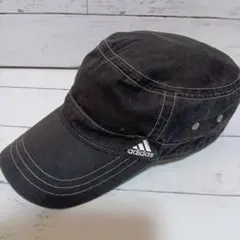 ★形がとても良い！アディダス★adidas★57〜59㌢★黒★ワークキャップ