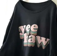 yee hawk ロゴ Tシャツ ブラック 黒 古着