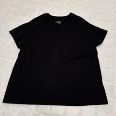 美品　ブラック半袖Tシャツ　黒　シンプル　無地　ローリーズファーム