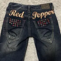 REDPEPPERフレア デニム24 グランジ y2k ダークコア 平成