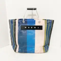 マルニ トートバッグ美品 - ストライプ