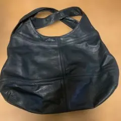 馬革トートバッグ　ブルーグリーン（深緑）
