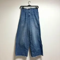 RETRO GIRL レトロガール デニム ワイドパンツ ハイウエスト Mサイズ