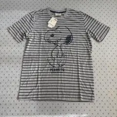 ☆新品　ピーナッツ　スヌーピー　ボーダー　半袖　Tシャツ　L