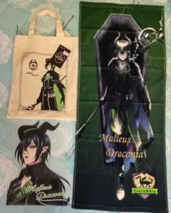 ツイステ　マレウスドラコニア　トートバック　ファイル　タオル　ディアソムニア