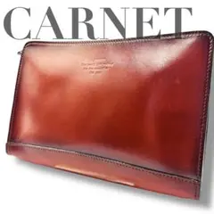 CARNET カルネ 本革クラッチバッグ 高級感 セカンドバッグ ブラウン