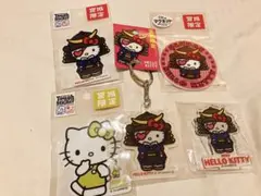 【新品】ハローキティ ご当地アクリルキーホルダー等 伊達政宗 宮城限定セット