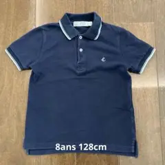 プチバトー　半袖ポロシャツ　8ans