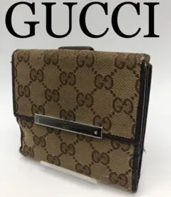 GUCCI グッチ ブランド ブラウン 折り財布 GG メンズ レディース