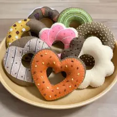 フェルトドーナツハンドメイド おままごと〖182〗