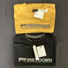 254-57 未使用タグ付き FIRST DOWN USA ロングTシャツ2枚