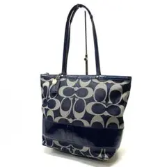 COACH デニム調 トートバッグ 4486