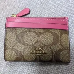 COACH パスケース ピンク カードケース