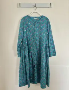 新品未使用 TARA BLANCA HOME ターコイズ 花柄ワンピース