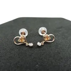 サマンサ ティアラ ハート ピアス K10 OK18