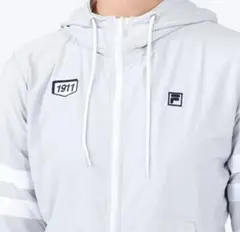 FILA フード付きウィンドブレーカー グレー　フィラ　uvパーカー　スポーツ