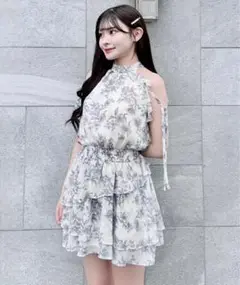 NOMAE アメスリフリルミニワンピース