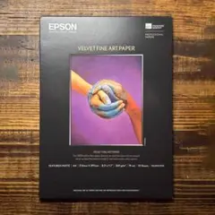 【未使用品】エプソン Velvet Fine Art Paper A4 10枚