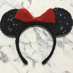 Disney カチューシャ　スパンコール　ミニーちゃん