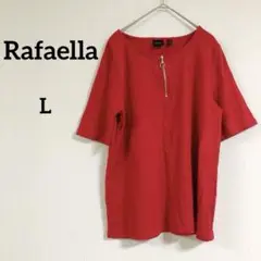 即購入OK✨Rafaella 【L】レッド 半袖チュニック Tシャツ