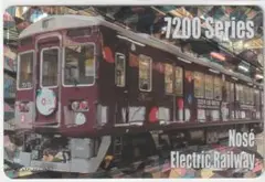 関西私鉄トレーディングカード 万博会場限定 能勢電鉄 7200系 レアカード 2