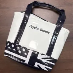 PSYCHO BUNNY サイコバニー ラウンドバッグ トート エナメル