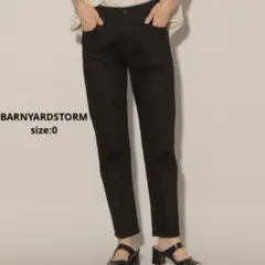 BARNYARDSTORM ライトスリムボーイパンツ ブラック サイズ0