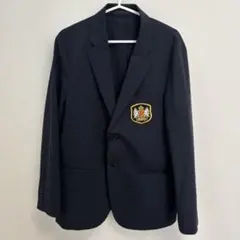 ユニクロ ネイビー シングルブレスト ブレザー ジャケット