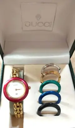 〚限界値下げ〛GUCCI(グッチ) チェンジベゼル レディース腕時計 AU148