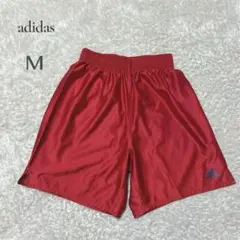 【アディダス】adidas レッド ハーフパンツ M サッカー フットサル