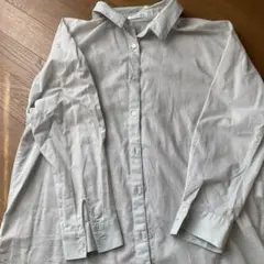 CINEMA CLUB 長袖シャツ Lサイズ ライトグレー