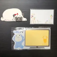 u【値下げ】送料込み　動物　メモ　カード　いろいろ　まとめて　3点