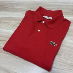 ▪️CHEMISE LACOSTE ライン　ポロシャツ　カノコ
