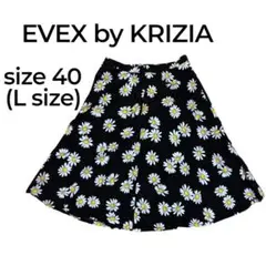 【タグ付】EVEX スカート　花柄　総柄　レディース　40 L 1886