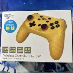 GameSpirits SWITCH用 ワイヤレスコントローラー5 連射機能付き