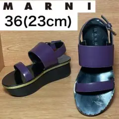 ★大人気★マルニ サンダル プラットフォーム 厚底 ストラップ 36 23cm