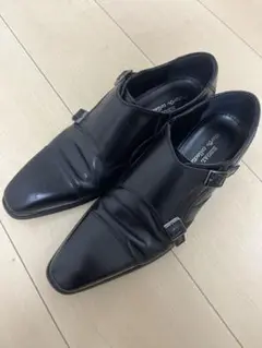 REGAL ダブルモンクストラップシューズ ブラック