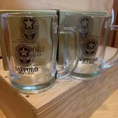 非売品 サッポロ 生 ビール ミニ ジョッキ 2個セット ≪未使用≫
