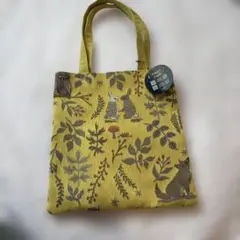 CDF 動物柄 トートバッグ イエロー