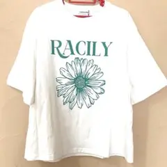 値下げ★新品★RACILY 花柄プリント Tシャツ M ホワイト