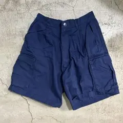ハーフパンツ　ネイビー　古着