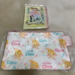【未使用 2個】 ピノキオ　クレオ　フラットポーチ　フィガロ&クレオ ミニポーチ