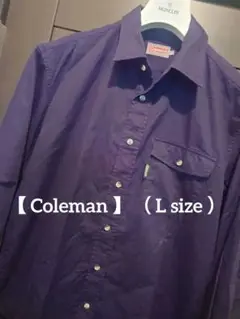 【 Coleman 】長袖シャツ ネイビー（ L size ）