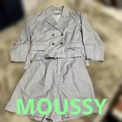 MOUSSY グレー ジャケット&ショートパンツサイズ:Ｍ　マウジー